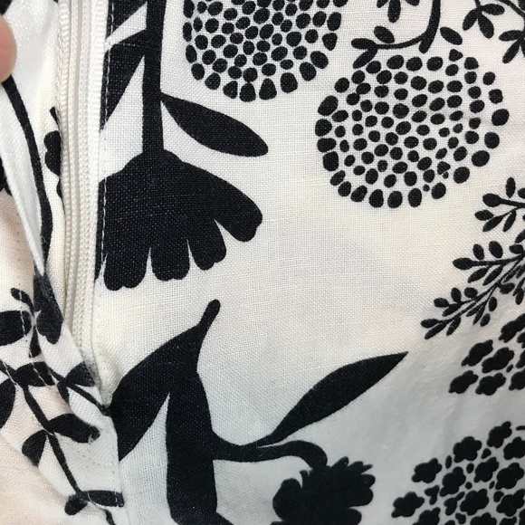 Harve Benard Linen Rayon Skirt 10 Black White - Picture 3 of 7